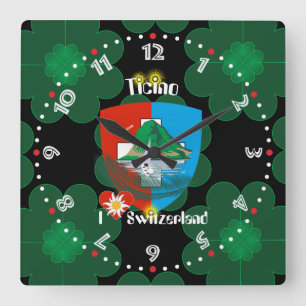 Horloge Carrée Ticino Suisse Svizzera Svizra