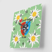 Horloge Carrée Ticino Suisse Svizzera Svizra (Angle)