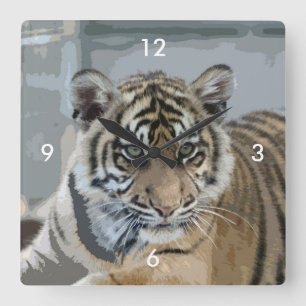Horloge Carrée Tiger_2014_0901