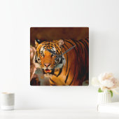 Horloge Carrée Tigre (Maison)