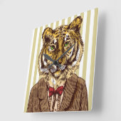 Horloge Carrée Tigre En Soirée Porter (Angle)