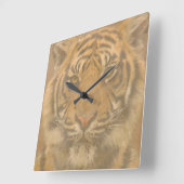 Horloge Carrée Tigre Wall Clock (Angle)