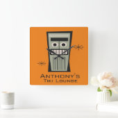 Horloge Carrée Tiki Lounge (Maison)