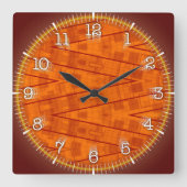 Horloge Carrée Time and illustrated art on your wall. (Recto)