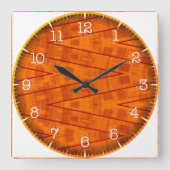 Horloge Carrée Time and illustrated art on your wall. (Recto)