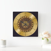 Horloge Carrée Time Machine ~ Space/Time Continuum ~ Time Travel (Maison)