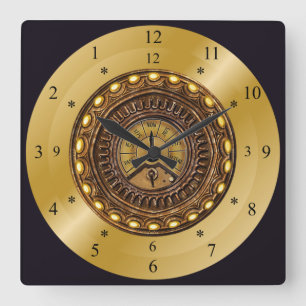 Horloge Carrée Time Machine ~ Space/Time Continuum ~ Time Travel