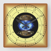 Horloge Carrée Time/Space/ Continuum (Recto)