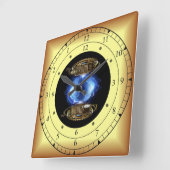 Horloge Carrée Time/Space/ Continuum (Angle)