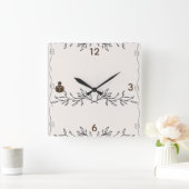 Horloge Carrée Time Well Read – Personalized Acrylic Wall Clock (Maison)