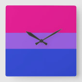 Horloge Carrée Timekeeper Bi Pride (Recto)