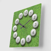 Horloge Carrée Timepiece de golf (Angle)