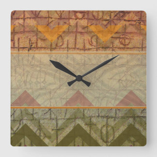 Horloge Carrée Timepiece Design Aztec