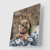 Horloge Carrée Tiny dynamo (Angle)