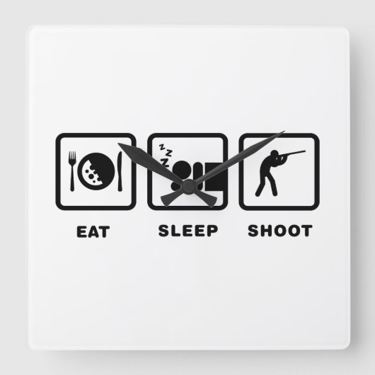 Horloge Carrée Tir (Recto)