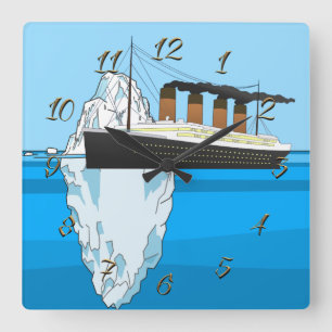 Horloge Carrée Titanic
