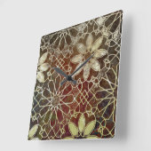 Horloge Carrée Titres mystiques II (Angle)