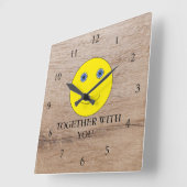 Horloge Carrée Together (Angle)