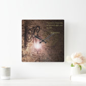 Horloge Carrée Ton mot est une lampe (Maison)