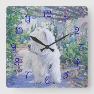 Horloge Carrée Tonnelle printanière