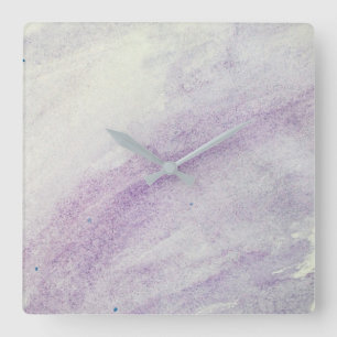 Horloge Carrée TONS DE L'Horloge Mur Acrylique LILAC
