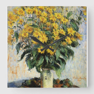 Horloge Carrée Topinambours