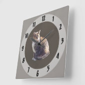 Horloge Carrée Tortoiseshell (Angle)