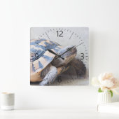 Horloge Carrée Tortue (Maison)