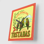 HORLOGE CARRÉE TOSTADAS (Angle)