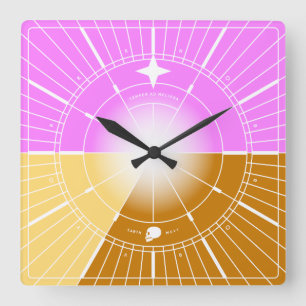 Horloge Carrée Toujours vers de meilleures choses
