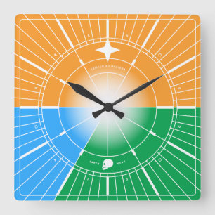 Horloge Carrée Toujours vers de meilleures choses