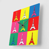 Horloge Carrée Tour Eiffel (Angle)