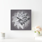 Horloge Carrée tourbillon fumé (Maison)