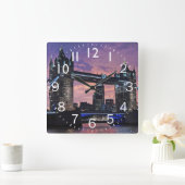 Horloge Carrée Tower Bridge (Royaume-Uni) Sunset (Maison)