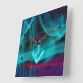 Horloge Carrée Traffic Arrow (Angle)