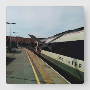 Horloge Carrée train de style vintage