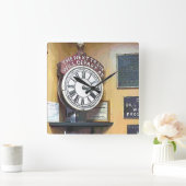 HORLOGE CARRÉE TRAIN STATIONS (Maison)