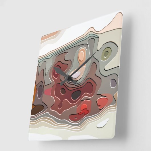 HORLOGE CARRÉE TRAINS (Angle)