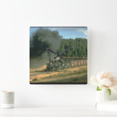 Horloge Carrée Trains Durango & Silverton No. 480_Steam (Maison)