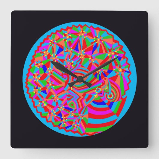 Horloge Carrée Trance magique (Recto)