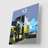 HORLOGE CARRÉE TRANS AM 1977 (Angle)