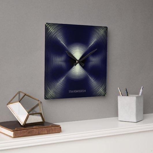 Horloge Carrée TRANSMISSION 1b (Bureau)