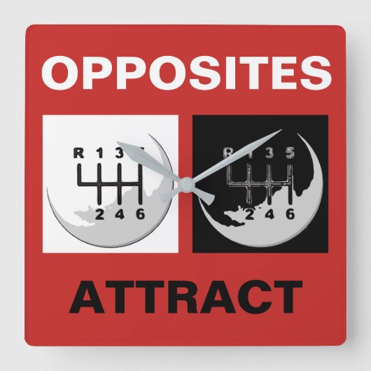 Horloge Carrée Transmission MANUELLE - ATTRAIT OPPOSÉ (Recto)