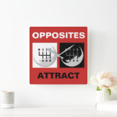 Horloge Carrée Transmission MANUELLE - ATTRAIT OPPOSÉ (Maison)