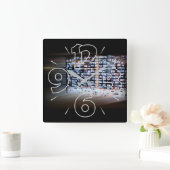 Horloge Carrée Traverser des frontières en ligne (Maison)