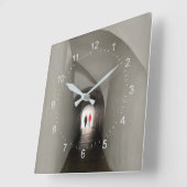 Horloge Carrée Traverser le tunnel (Angle)