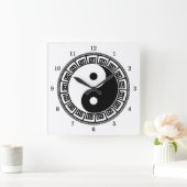 Horloge Carrée Très amusant Yin et Yang (Maison)