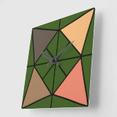Horloge Carrée Triangle, triangulaire (Angle)