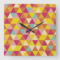 Triangles polychromes en forme géométrique