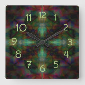 Horloge Carrée Tribal (Recto)